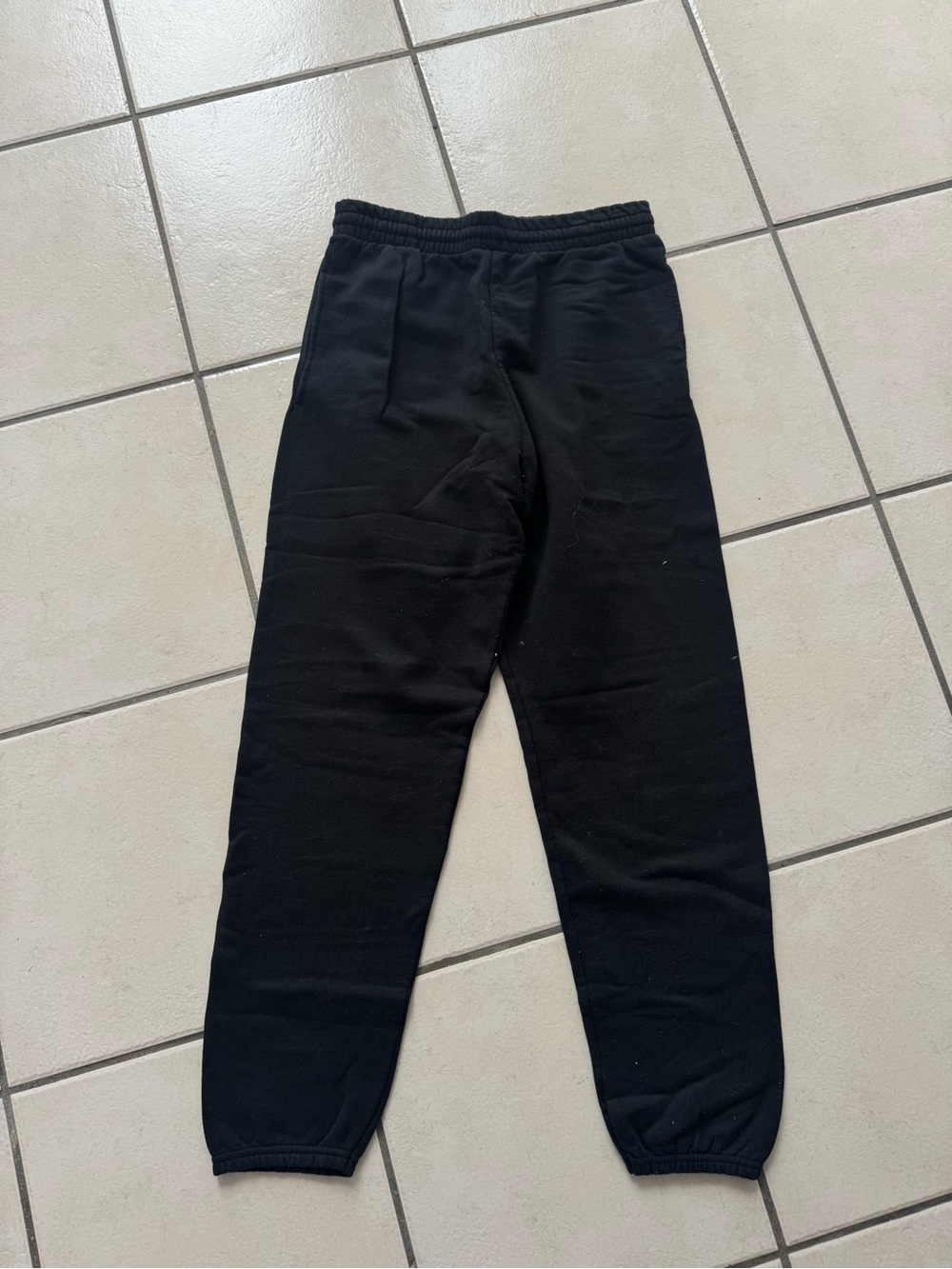 Black Cotton Jogger Pants